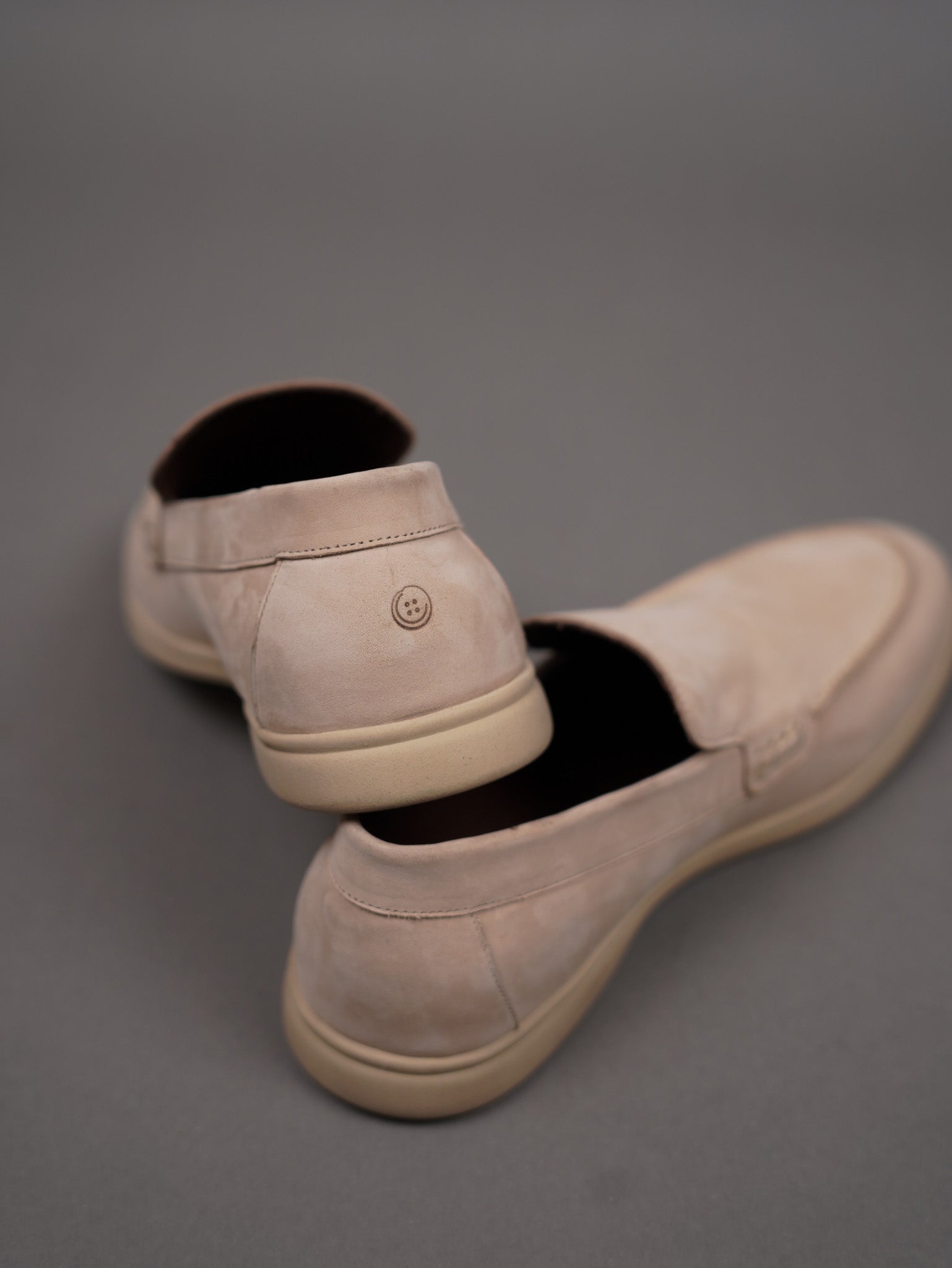 Suede loafers - BEIGE