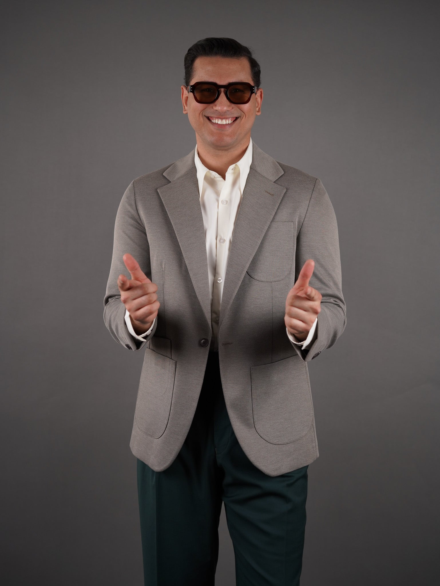 Unlined Lycra Blazer - cacao