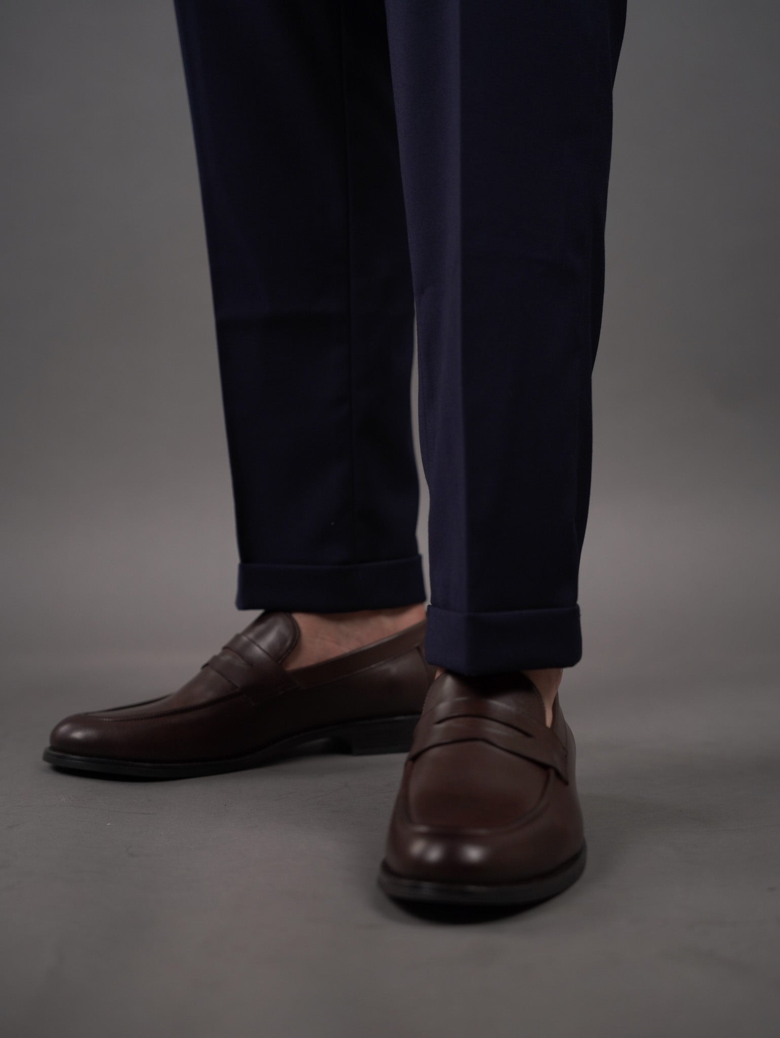 Double button Gurkha trousers - navy