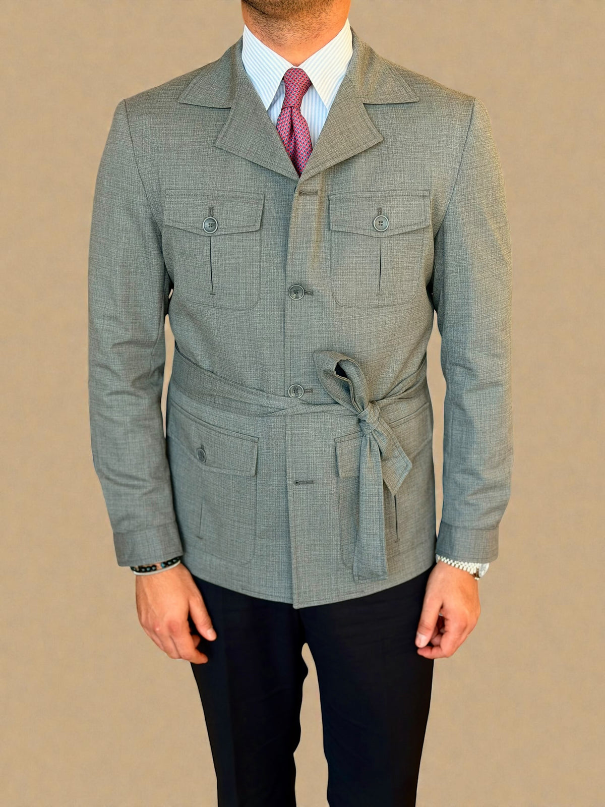 Safari Jacket - Gray pattern