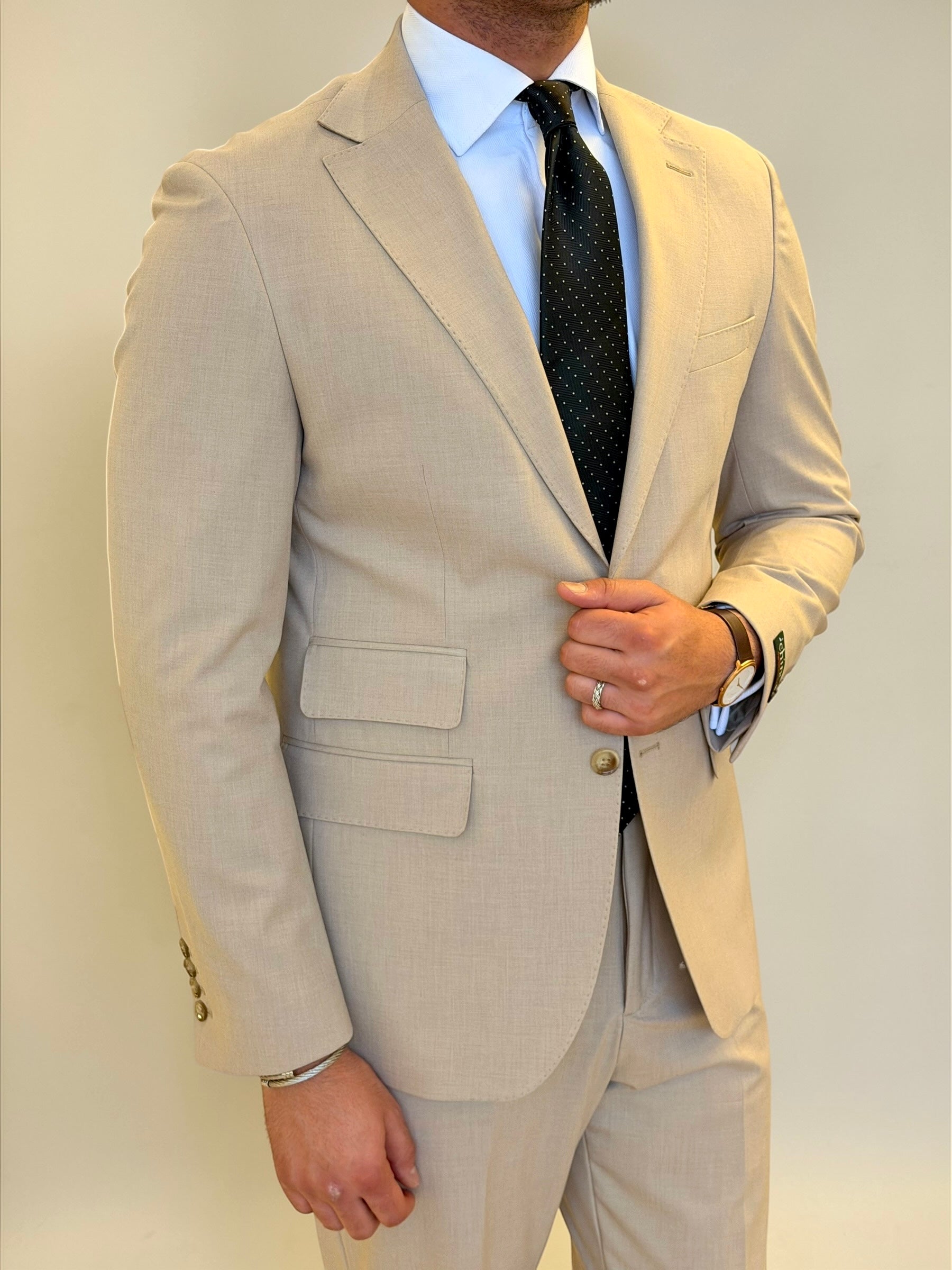 Notch two pocket suit - Beige