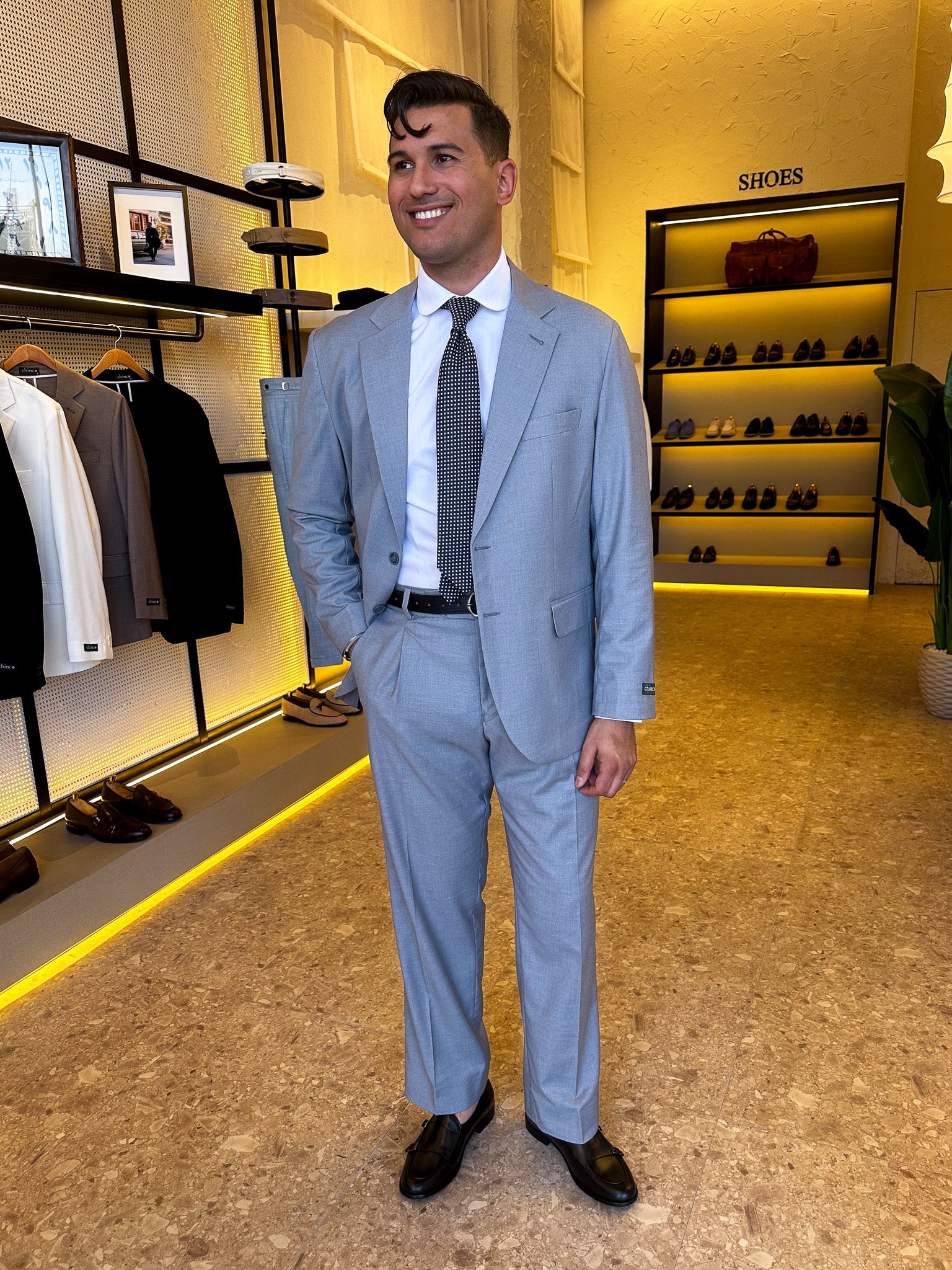 Relaxed Unlined Suit - gray