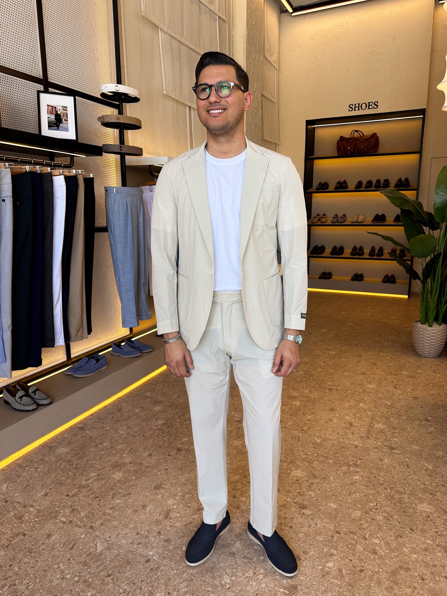 Pocket suit - light beige