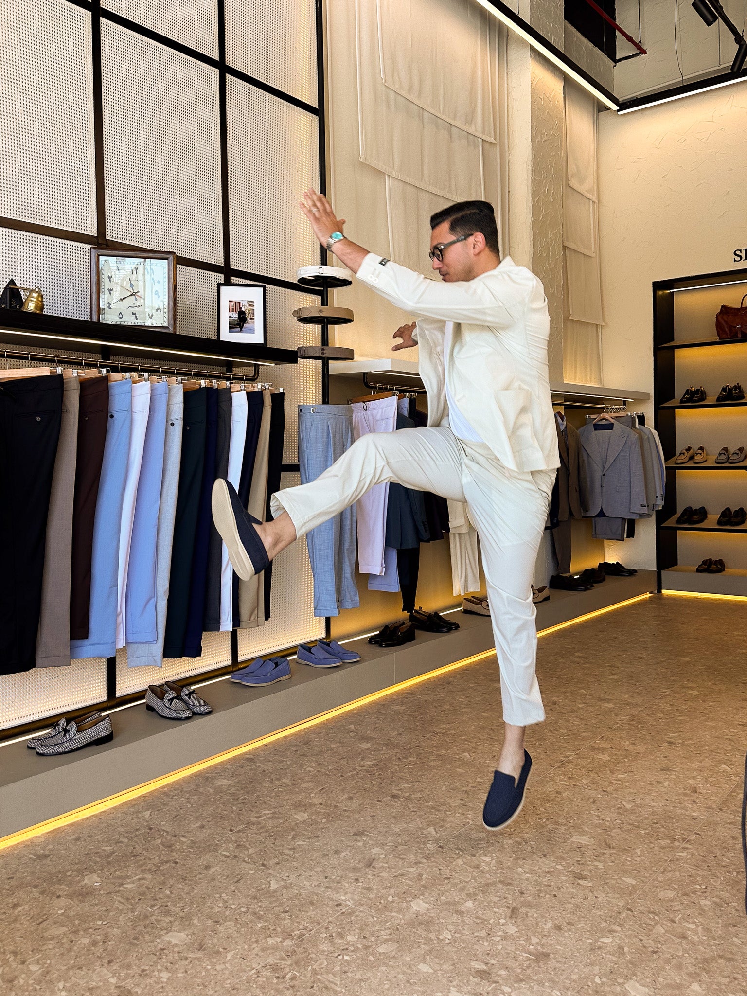 Pocket suit - light beige