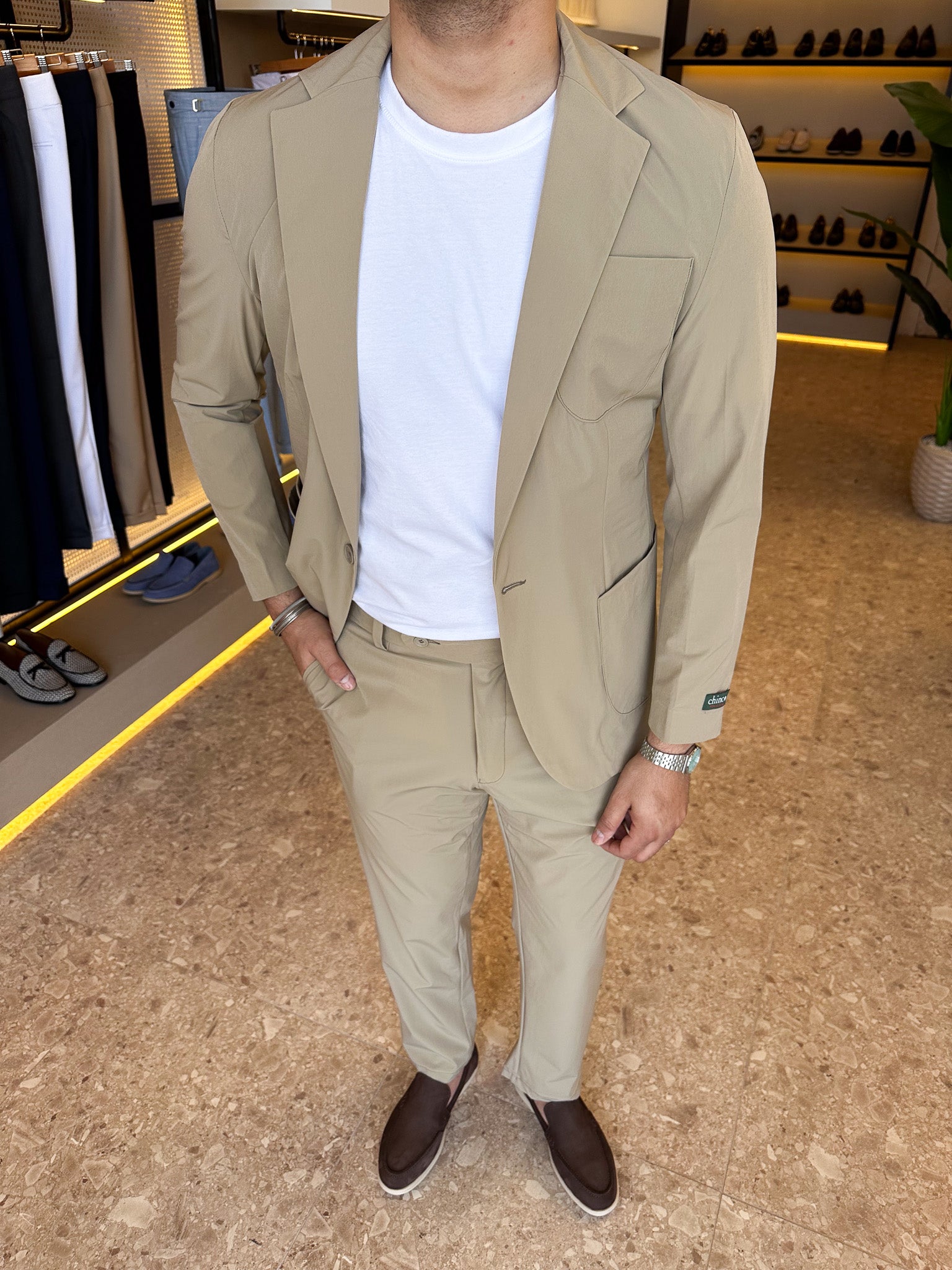 Pocket suit - beige