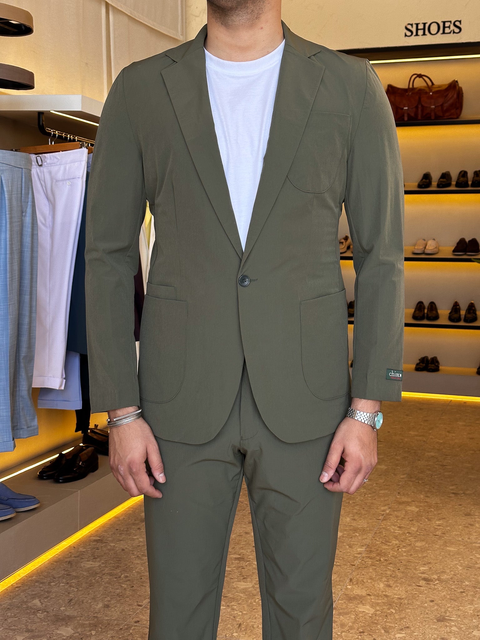 Pocket suit - olive