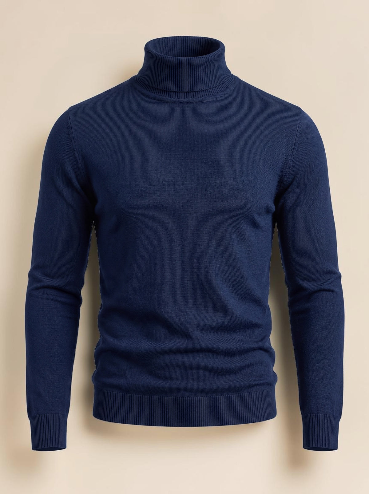 High-Neck Knitwear - Navy